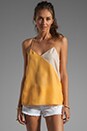 view 1 of 3 Colorblocked Silk Cami in Honey/Blush Multi in Honey & Blush Multi