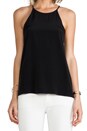 view 4 of 4 Silk Halter Cami in Black
