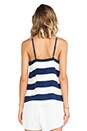 view 3 of 4 Stripe Silk Tank in Caspian Blue Multi