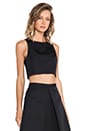 view 2 of 4 УКОРОЧЕННАЯ МАЙКА KATIA FAILLE in Black