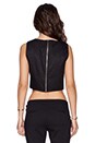 view 3 of 4 Twisted Cropped Top in Black