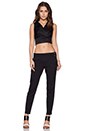 view 4 of 4 Twisted Cropped Top in Black