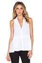 view 1 of 3 Sleeveless Ruffle Top in White