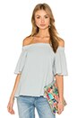 view 1 of 3 Off Shoulder Top in Light Blue