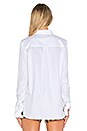 view 3 of 5 Tuxedo French Cuff Top in White