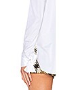 view 5 of 5 Tuxedo French Cuff Top in White