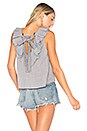 view 1 of 6 Ruffle Strappy Top With Tie Detail in Black Stripe Multi