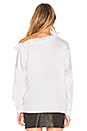 view 3 of 4 One Shoulder Ruffle Top in White