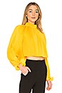 view 2 of 4 Pleated Crop Top in Mango