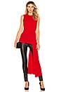 view 2 of 4 Draped Top in Red