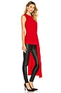 view 3 of 4 Draped Top in Red