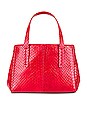 view 2 of 6 Le Client Chain Ayers Water Snake Mini Bag in Red