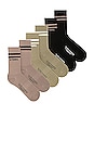 view 1 of 2 CHAUSSETTES in Sage Grey, Washed Black, & Aloe