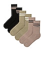 view 2 of 2 CHAUSSETTES in Sage Grey, Washed Black, & Aloe
