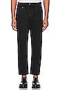 view 1 of 3 Slim Chopped Denim Jean in Aged Black