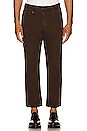 view 1 of 3 Minimal THRILLS Work Chopped Chino in Postal Brown