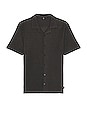 view 1 of 3 Enjoy Reality Bowling Shirt - Dark Charcoal in Dark Charcoal