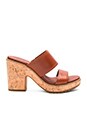view 1 of 5 Roslyn Slide Sandal in Medium Brown