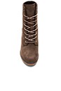 view 4 of 5 Glancy Boot in Dark Brown Nubuck
