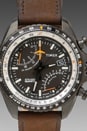view 2 of 3 Aviator Flyback Chronograph in Black w/ Dark Brown Straps in Black & Dark Brown Straps