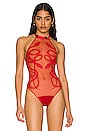 view 2 of 5 Medusa Bodysuit in Crimson