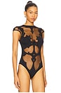 view 3 of 5 Outlaw Bodysuit in Black