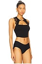 view 3 of 5 Kane Cropped Tank Top in Black