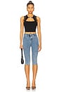 view 5 of 5 Kane Cropped Tank Top in Black