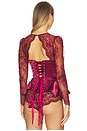 view 4 of 5 Daphne Corset in Burgundy
