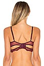 view 3 of 4 Kane Cutout V Wire Bra in Cherry