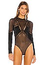 view 2 of 5 Hudson Lace Bodysuit in Black
