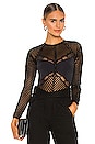 view 1 of 6 Chelsea Chevron Bodysuit in Black