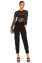 view 5 of 6 Chelsea Chevron Bodysuit in Black