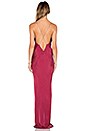 view 3 of 3 x REVOLVE Long Plunge Dress in Merlot
