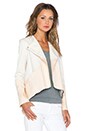 view 2 of 3 BLOUSON CANTED in Cream & Nude