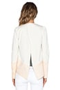 view 3 of 3 BLOUSON CANTED in Cream & Nude
