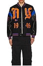 view 7 of 7 CHAQUETA BEISBOLERA KNICKS in Black