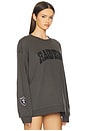 view 2 of 6 Raiders Oversized Crew Pullover & Crystal Rock in Charcoal