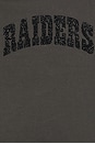 view 6 of 6 Raiders Oversized Crew Pullover & Crystal Rock in Charcoal