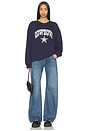 view 4 of 5 Cowboys Oversized Crew Pullover With Crystal Rock in Navy