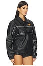 view 2 of 6 Mclaren Faux Leather Racing Jacket in Black