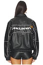 view 4 of 6 Mclaren Faux Leather Racing Jacket in Black