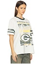 view 2 of 4 Packers Drop Shoulder Vintage Tee in Cream