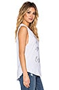 view 2 of 3 You Me Oui Cut Off Tank in White