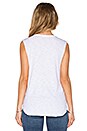 view 3 of 3 You Me Oui Cut Off Tank in White