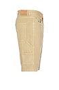 view 3 of 6 Jaimie Canvas Carpenter Short in Relic Tan