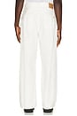 view 3 of 5 PANTALONES BAGGY THEO in White Denim