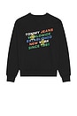 view 1 of 4 Varsity Crest Crew Sweatshirt in Black