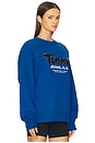 view 2 of 5 Boucle Crew Neck Sweatshirt in Vibrant Indigo