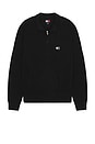 view 1 of 5 Tonal Badge Front Zip Sweatshirt in Black